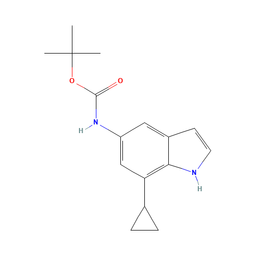 tert-butyl N-(7-cyclopropyl-1H-indol-5-yl)carbamate (CAS: 1610801-40-5) - Related Chemical Product
