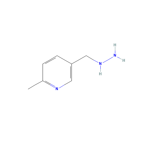 (6-methylpyridin-3-yl)methylhydrazine (CAS: 1016705-16-0) - Chemical Structure and Molecular Formula 