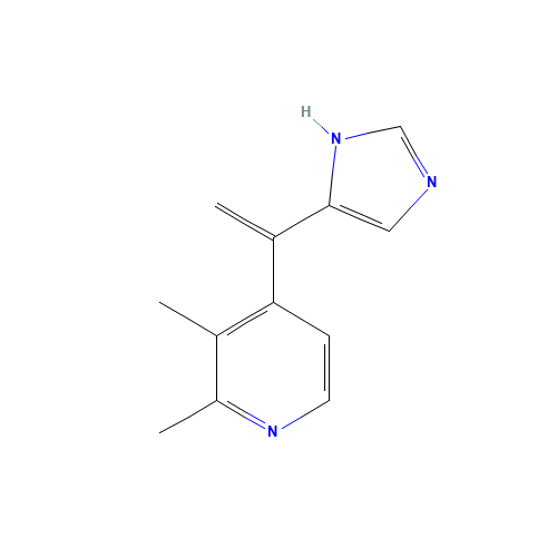 4-[1-(1H-imidazol-5-yl)ethenyl]-2,3-dimethylpyridine (CAS: 1239649-33-2) - Chemical Structure and Molecular Formula 