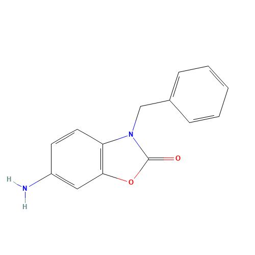 6-amino-3-benzyl-1,3-benzoxazol-2-one (CAS: 1017199-00-6) - Chemical Structure and Molecular Formula 