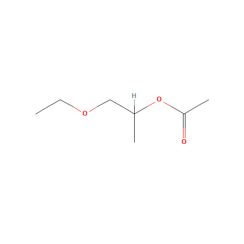1-ethoxypropan-2-yl acetate (CAS: 54839-24-6) - Chemical Structure and Molecular Formula 