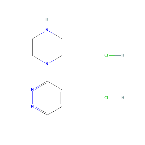 3-piperazin-1-ylpyridazine;dihydrochloride (CAS: 90434-90-5) - Chemical Structure and Molecular Formula 