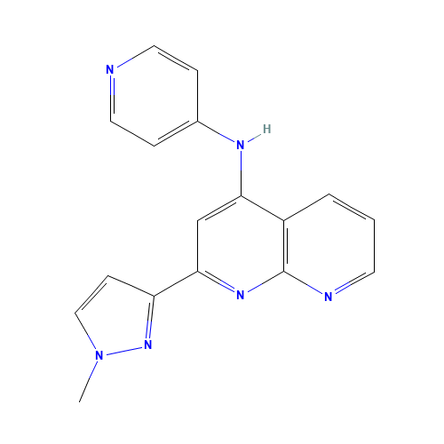 2-(1-methylpyrazol-3-yl)-N-pyridin-4-yl-1,8-naphthyridin-4-amine (CAS: 1330531-69-5) - Related Chemical Product