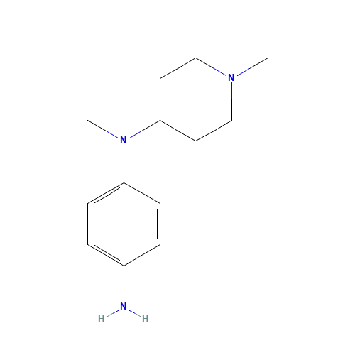 4-N-methyl-4-N-(1-methylpiperidin-4-yl)benzene-1,4-diamine (CAS: 893754-00-2) - Related Chemical Product