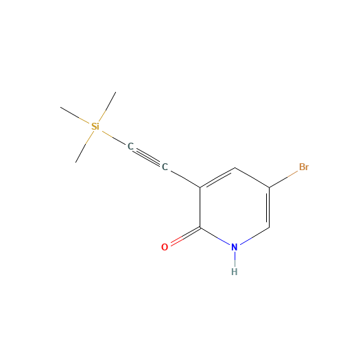 5-bromo-3-(2-trimethylsilylethynyl)-1H-pyridin-2-one (CAS: 942589-70-0) - Related Chemical Product