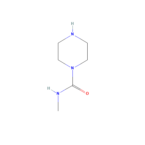 N-methylpiperazine-1-carboxamide (CAS: 163361-25-9) - Chemical Structure and Molecular Formula 