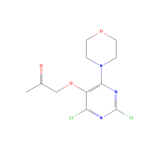 1-(2,4-dichloro-6-morpholin-4-ylpyrimidin-5-yl)oxypropan-2-one (CAS: 1572048-36-2) - Related Chemical Product