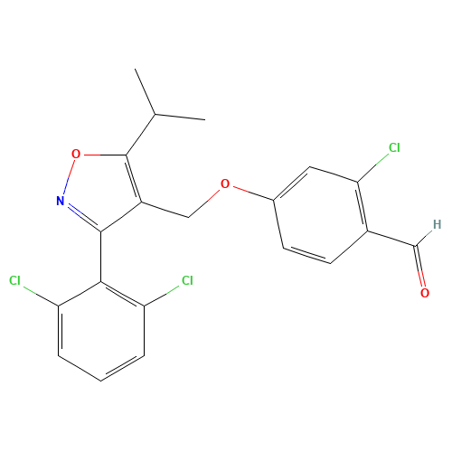 2-chloro-4-[[3-(2,6-dichlorophenyl)-5-propan-2-yl-1,2-oxazol-4-yl]methoxy]benzaldehyde (CAS: 278597-32-3) - Related Chemical Product
