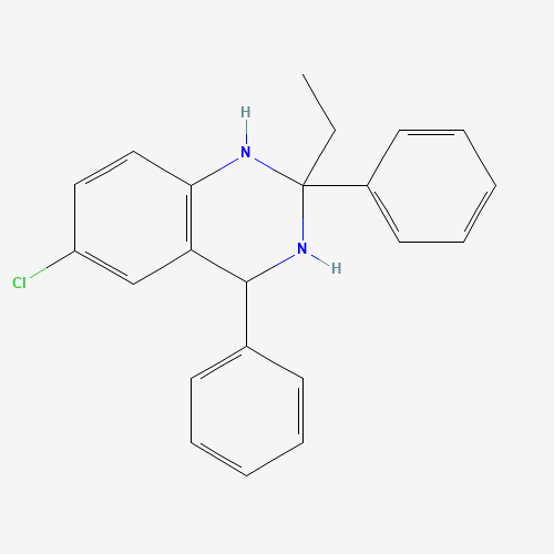 6-chloro-2-ethyl-2,4-diphenyl-3,4-dihydro-1H-quinazoline (CAS: 84571-61-9) - Related Chemical Product