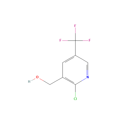 [2-chloro-5-(trifluoromethyl)pyridin-3-yl]methanol (CAS: 943551-28-8) - Chemical Structure and Molecular Formula 
