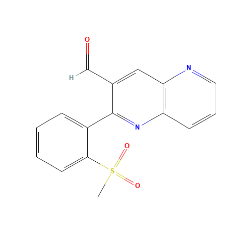 2-(2-methylsulfonylphenyl)-1,5-naphthyridine-3-carbaldehyde (CAS: 1312606-00-0) - Related Chemical Product