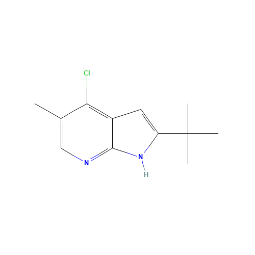 2-tert-butyl-4-chloro-5-methyl-1H-pyrrolo[2,3-b]pyridine (CAS: 1187448-81-2) - Related Chemical Product