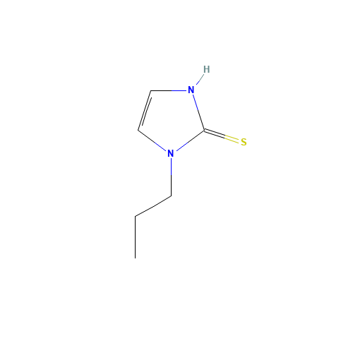 3-propyl-1H-imidazole-2-thione (CAS: 10583-84-3) - Chemical Structure and Molecular Formula 
