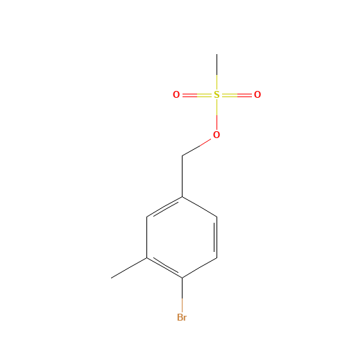 (4-bromo-3-methylphenyl)methyl methanesulfonate (CAS: 948350-91-2) - Related Chemical Product