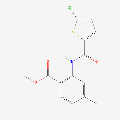 methyl 2-[(5-chlorothiophene-2-carbonyl)amino]-4-methylbenzoate (CAS: 929214-55-1) - Related Chemical Product