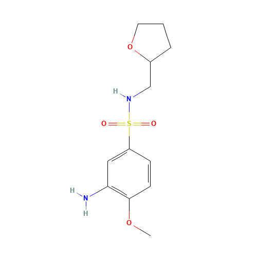3-amino-4-methoxy-N-(oxolan-2-ylmethyl)benzenesulfonamide (CAS: 928821-20-9) - Related Chemical Product