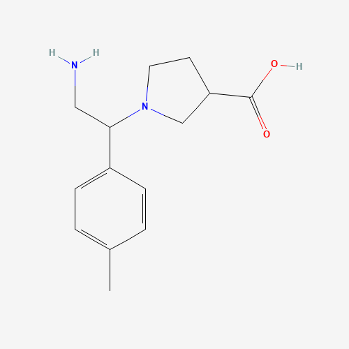 1-[2-amino-1-(4-methylphenyl)ethyl]pyrrolidine-3-carboxylic acid (CAS: 886364-05-2) - Related Chemical Product
