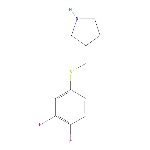 3-[(3,4-difluorophenyl)sulfanylmethyl]pyrrolidine (CAS: 1250139-35-5) - Related Chemical Product