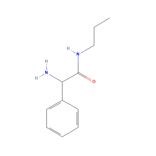2-amino-2-phenyl-N-propylacetamide (CAS: 1092660-12-2) - Chemical Structure and Molecular Formula 