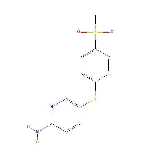 5-(4-methylsulfonylphenyl)sulfanylpyridin-2-amine (CAS: 64064-40-0) - Related Chemical Product