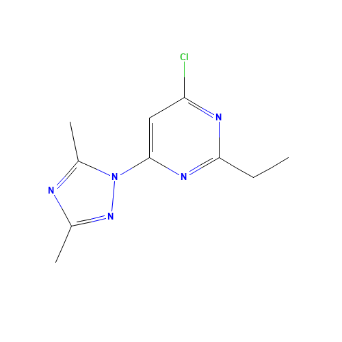 4-chloro-6-(3,5-dimethyl-1,2,4-triazol-1-yl)-2-ethylpyrimidine (CAS: 1429635-17-5) - Related Chemical Product