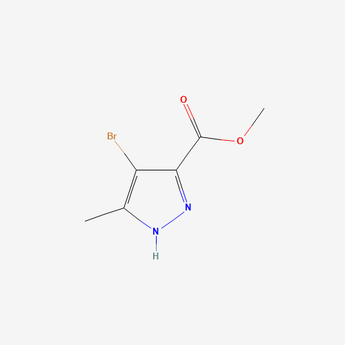 methyl 4-bromo-5-methyl-1H-pyrazole-3-carboxylate (CAS: 1232838-31-1) - Chemical Structure and Molecular Formula 