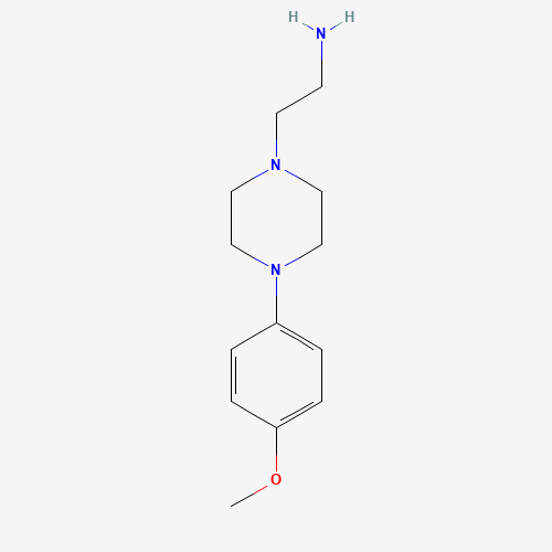 2-[4-(4-methoxyphenyl)piperazin-1-yl]ethanamine (CAS: 20529-26-4) - Chemical Structure and Molecular Formula 