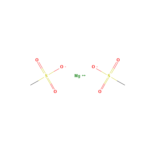 magnesium;methanesulfonate (CAS: 62512-10-1) - Chemical Structure and Molecular Formula 
