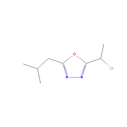 2-(1-chloroethyl)-5-(2-methylpropyl)-1,3,4-oxadiazole (CAS: 926231-94-9) - Related Chemical Product