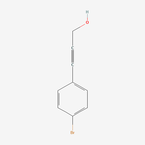 3-(4-bromophenyl)prop-2-yn-1-ol (CAS: 37614-58-7) - Chemical Structure and Molecular Formula 