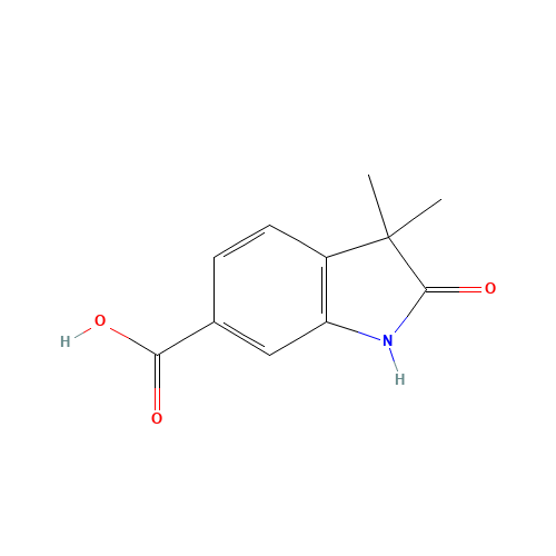 3,3-dimethyl-2-oxo-1H-indole-6-carboxylic acid (CAS: 127267-57-6) - Related Chemical Product