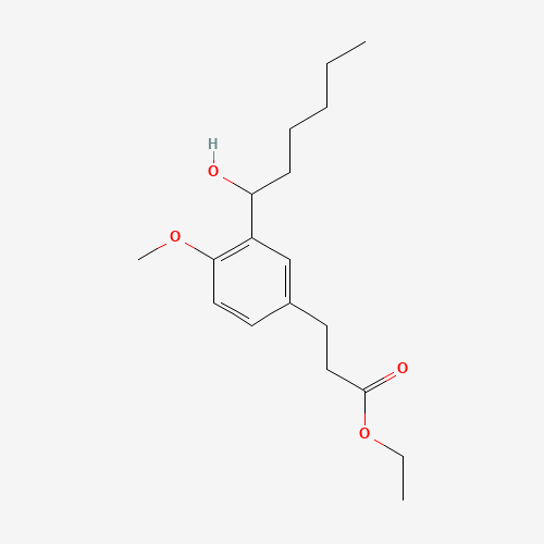 ethyl 3-[3-(1-hydroxyhexyl)-4-methoxyphenyl]propanoate (CAS: 723760-79-0) - Related Chemical Product