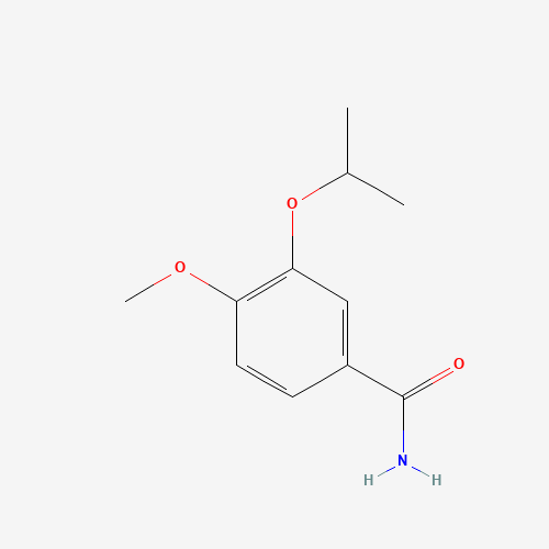 4-methoxy-3-propan-2-yloxybenzamide (CAS: 883021-70-3) - Chemical Structure and Molecular Formula 