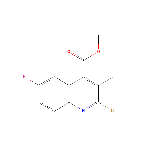 methyl 2-bromo-6-fluoro-3-methylquinoline-4-carboxylate (CAS: 179473-51-9) - Related Chemical Product