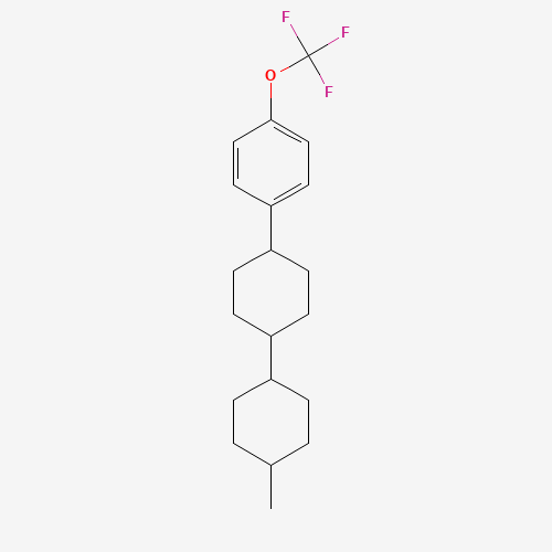 1-[4-(4-methylcyclohexyl)cyclohexyl]-4-(trifluoromethoxy)benzene (CAS: 281680-32-8) - Chemical Structure and Molecular Formula 
