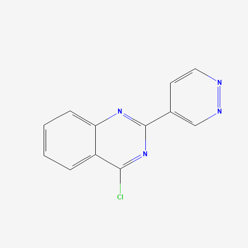 4-chloro-2-pyridazin-4-ylquinazoline (CAS: 1313910-56-3) - Chemical Structure and Molecular Formula 