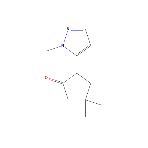 4,4-dimethyl-2-(2-methylpyrazol-3-yl)cyclopentan-1-one (CAS: 1450598-15-8) - Related Chemical Product