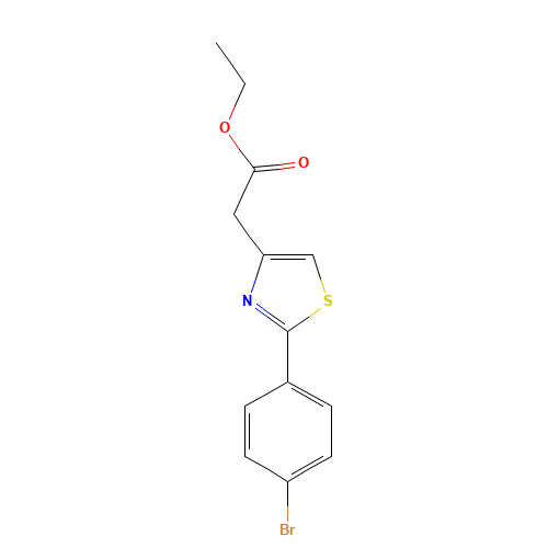 ethyl 2-[2-(4-bromophenyl)-1,3-thiazol-4-yl]acetate (CAS: 17969-17-4) - Related Chemical Product