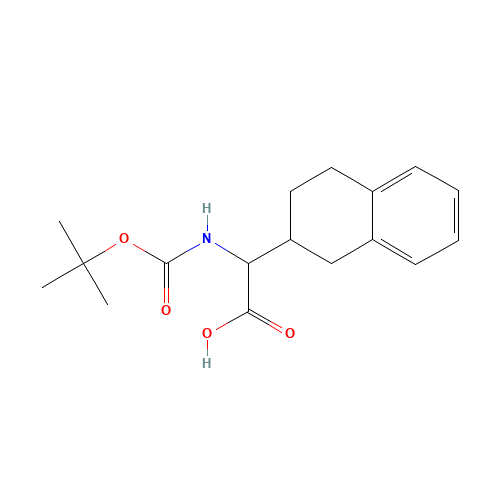 2-[(2-methylpropan-2-yl)oxycarbonylamino]-2-(1,2,3,4-tetrahydronaphthalen-2-yl)acetic acid (CAS: 936214-27-6) - Related Chemical Product