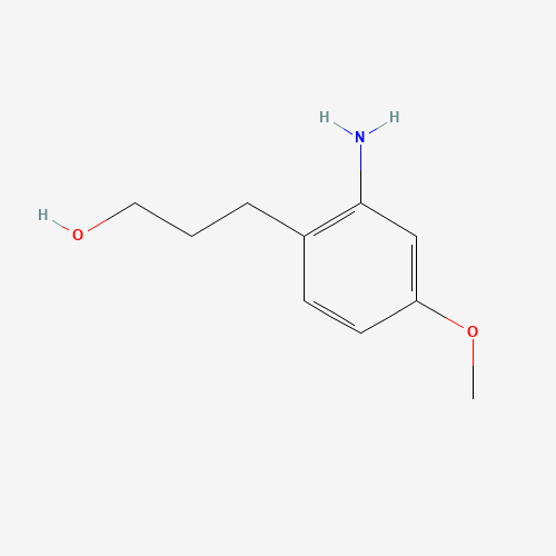 3-(2-amino-4-methoxyphenyl)propan-1-ol (CAS: 1050513-75-1) - Chemical Structure and Molecular Formula 