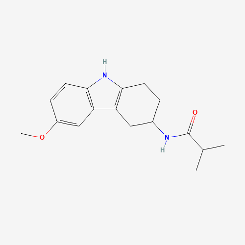 N-(6-methoxy-2,3,4,9-tetrahydro-1H-carbazol-3-yl)-2-methylpropanamide (CAS: 918792-65-1) - Related Chemical Product