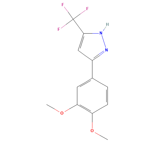3-(3,4-dimethoxyphenyl)-5-(trifluoromethyl)-1H-pyrazole (CAS: 845266-33-3) - Related Chemical Product