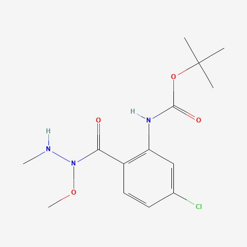 tert-butyl N-[5-chloro-2-[methoxy(methylamino)carbamoyl]phenyl]carbamate (CAS: 1198473-06-1) - Related Chemical Product