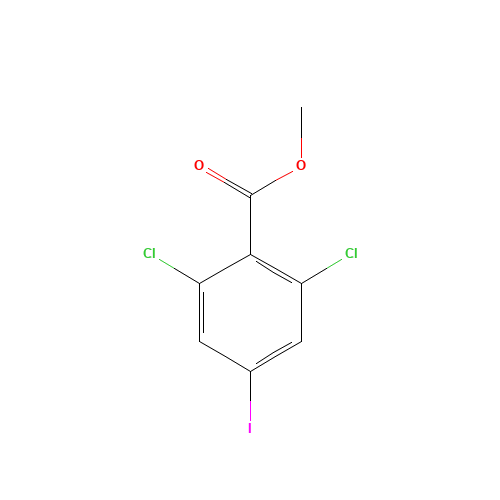 methyl 2,6-dichloro-4-iodobenzoate (CAS: 1098619-73-8) - Chemical Structure and Molecular Formula 