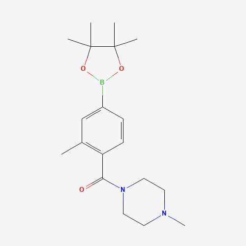 (4-methylpiperazin-1-yl)-[2-methyl-4-(4,4,5,5-tetramethyl-1,3,2-dioxaborolan-2-yl)phenyl]methanone (CAS: 1092563-26-2) - Related Chemical Product
