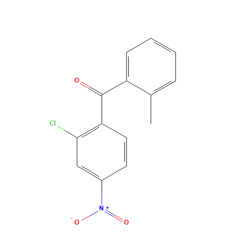 (2-chloro-4-nitrophenyl)-(2-methylphenyl)methanone (CAS: 344459-21-8) - Chemical Structure and Molecular Formula 