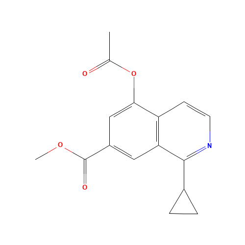 methyl 5-acetyloxy-1-cyclopropylisoquinoline-7-carboxylate (CAS: 921760-73-8) - Related Chemical Product