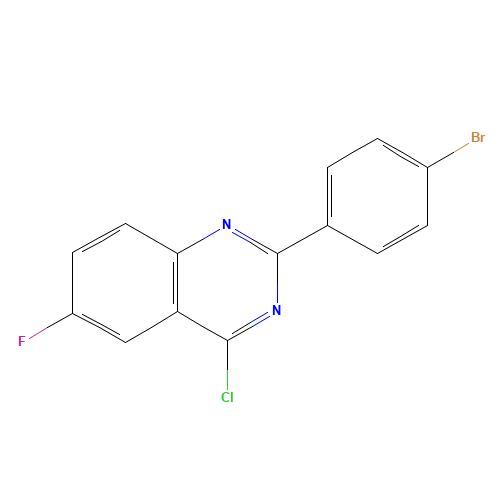 2-(4-bromophenyl)-4-chloro-6-fluoroquinazoline (CAS: 881310-87-8) - Related Chemical Product