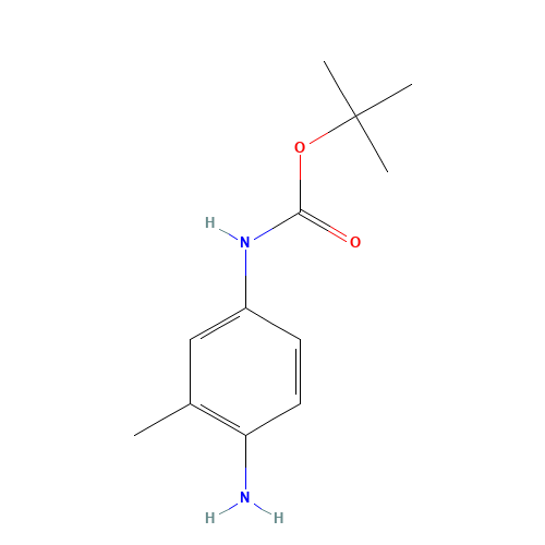 tert-butyl N-(4-amino-3-methylphenyl)carbamate (CAS: 325953-41-1) - Chemical Structure and Molecular Formula 