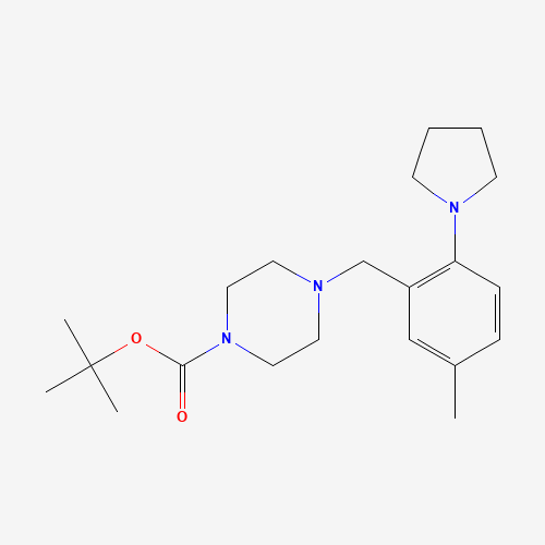 tert-butyl 4-[(5-methyl-2-pyrrolidin-1-ylphenyl)methyl]piperazine-1-carboxylate (CAS: 1460033-53-7) - Related Chemical Product